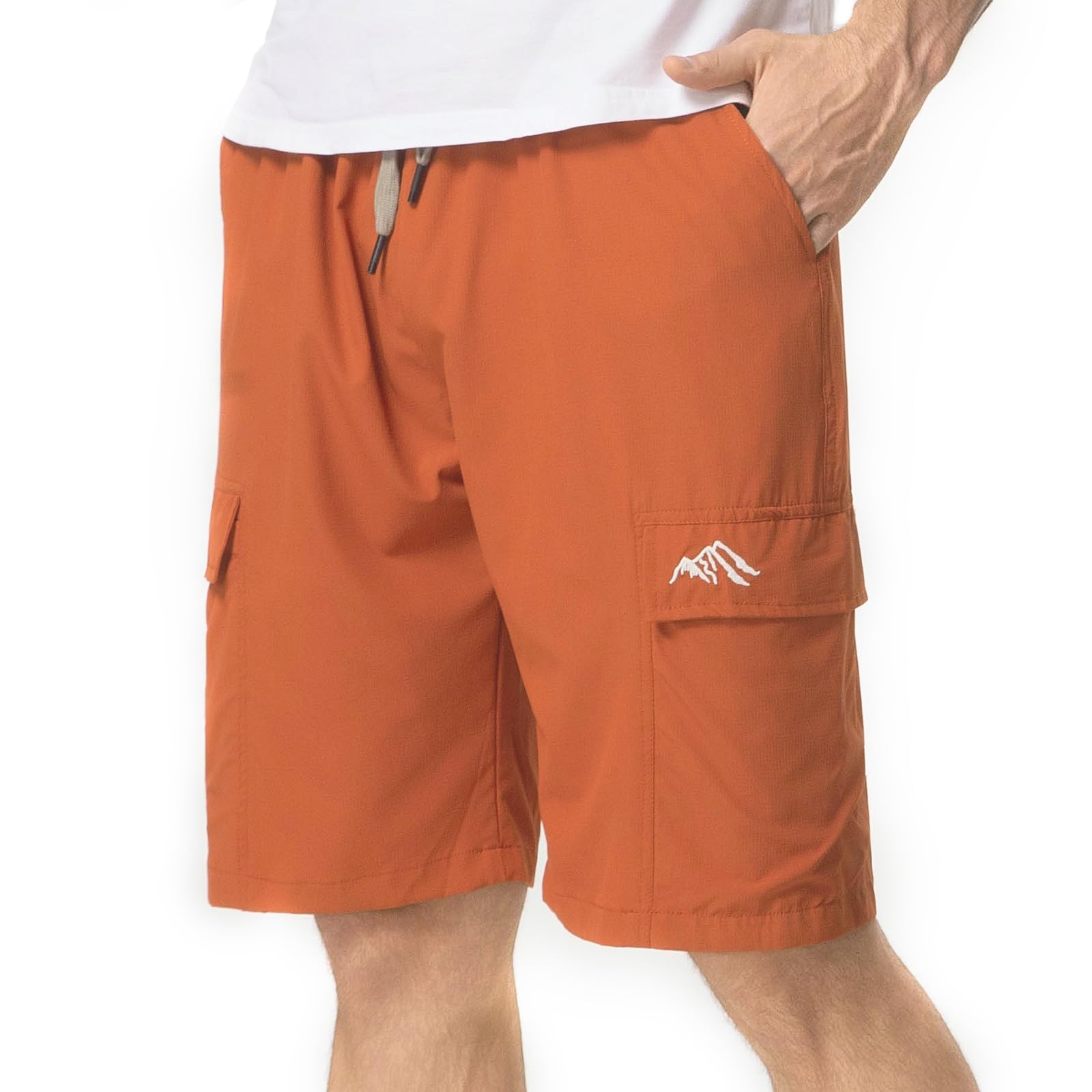 Aureonus Kurze Hosen Herren Sport Work Shorts Sporthose Herren Kurz Jogginghose Sommer Baumwolle Sweathose Freizeit Shorts mit Vier Taschen