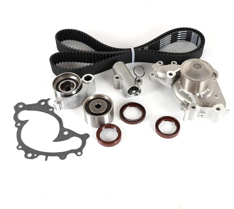 Kit de correia dentada com bomba d’água Daysyore para Camry, Highlander, Sienna, Solara, ES300, ES330, RX300, RX330 e RX400H 3.0L/3.3L – 1 unidade