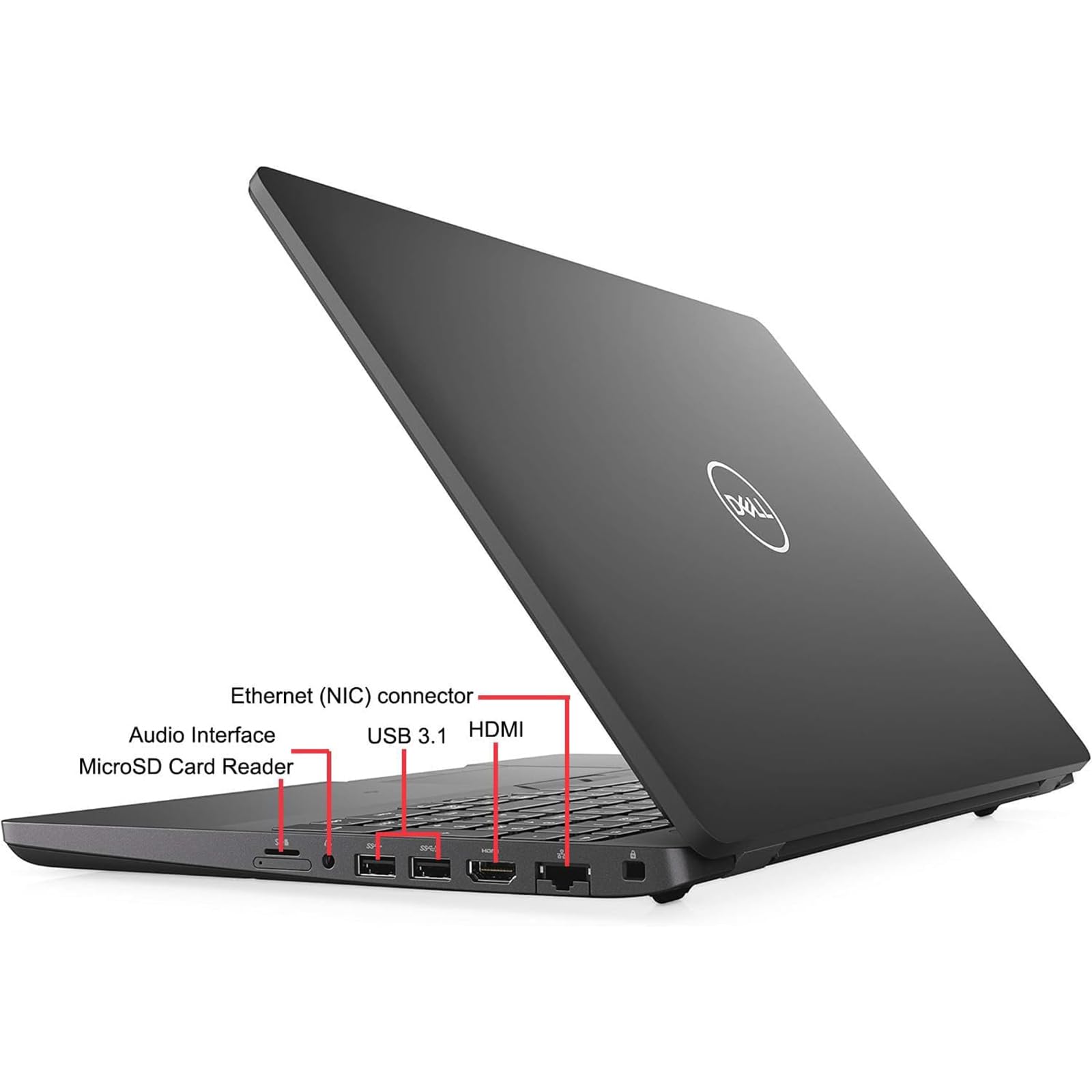 Ordinateur portable Dell Latitude 5500, écran 15,6" Full HD, processeur i5-8265U, mémoire RAM 16 Go, disque SSD 512 Go, webcam, Win 11 Pro (reconditionné)