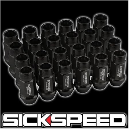 Amazon Com 24 Piece 50mm Black Lug Nuts 12 X 1 25 Automotive Amazon Com 24 Piece 50mm Black Lug Nuts 12 X 1 25 Automotive