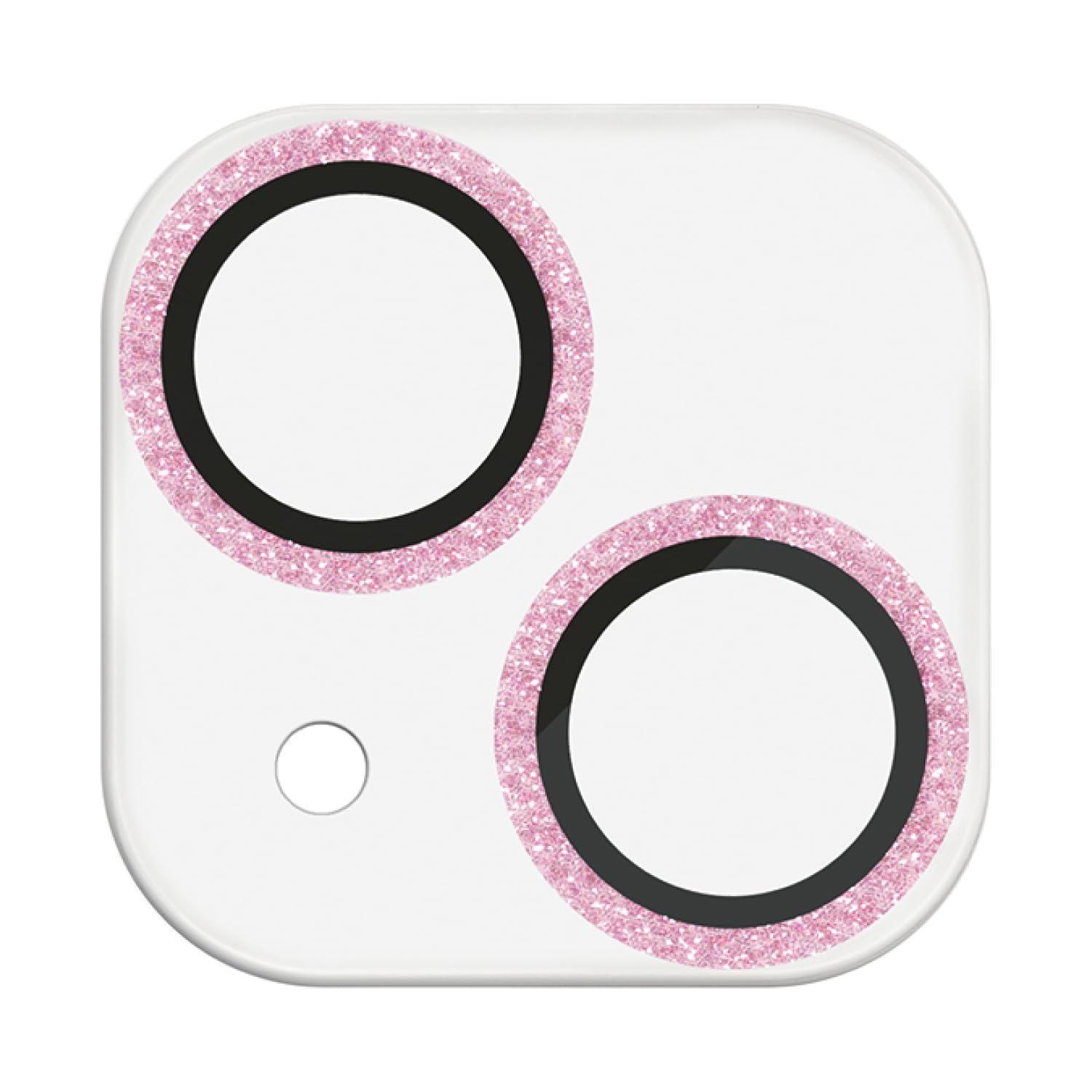 エレコム iPhone15 / 15 Plus カメラフィルム レンズフィルム 硬度10H グリッター仕様 ピンクゴールド PM-A23AFLLP1PGG
