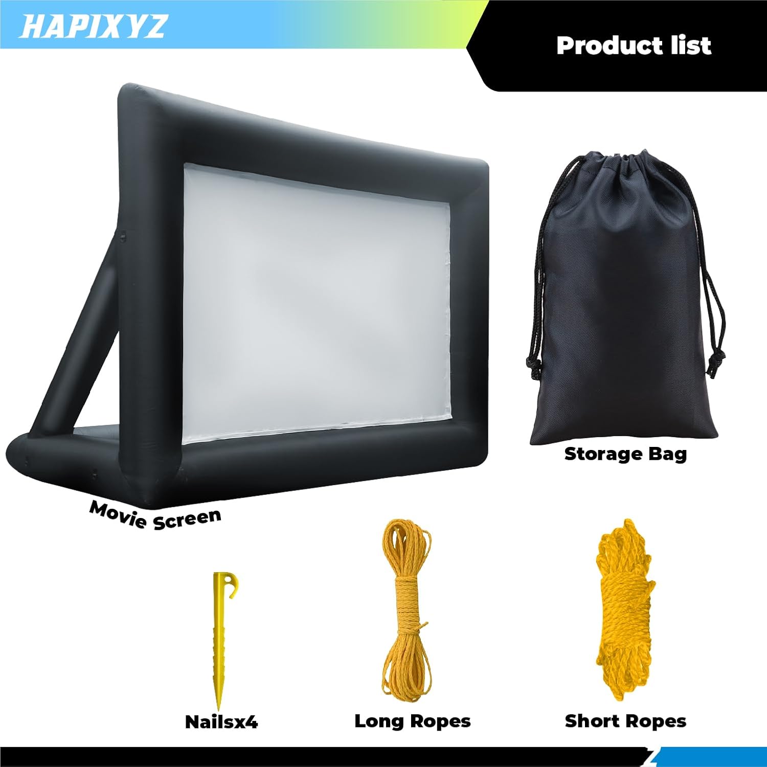 Inflatable Movie Projector Screen, Projection Screens, Inflatable Projection Screens, Inflatable Projector Screen for Out Door, Outdoor Movie Projector, Inflatable Movie Screen(20FT)