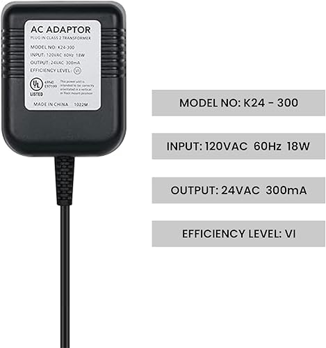 Miniatura 4 de Degrii Transformador de 24 V adecuado para todos los termostatos inteligentes y timbres de timbre de anillo, compatible con termostato inteligente