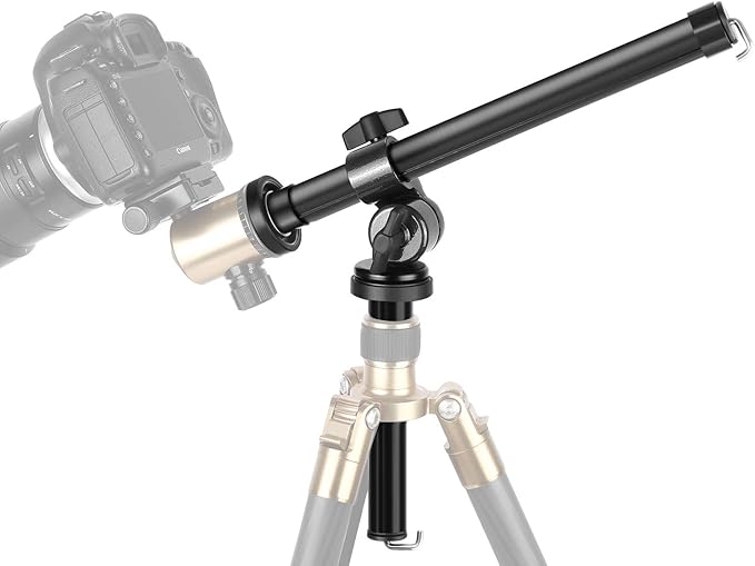 Neewer Camera Tripod Boom Arm External MultiAngle Center Column Extension Arm for