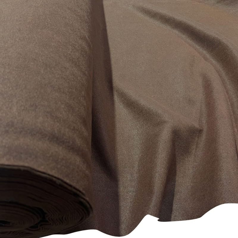 EU Fabrics Craft Felt Fabric | Fire Retardant Upholstery Material for Sewing | Soft Felt Sheet Fabric Roll for Home Decor, Art and Craft (Brown, 1 Metre x 91cm) โ image 1