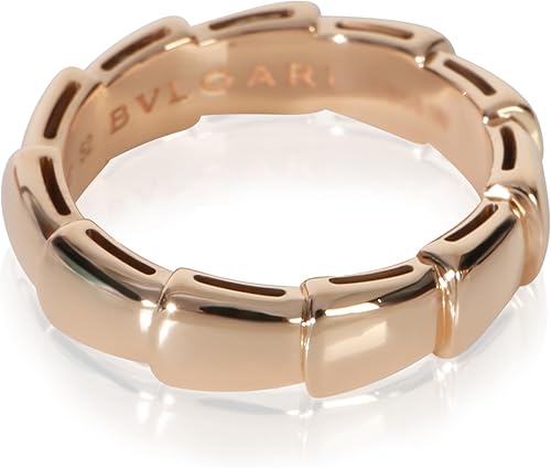 Pre-Loved Serpenti Viper Thick Band Ring, Rose Gold, 6.25 US