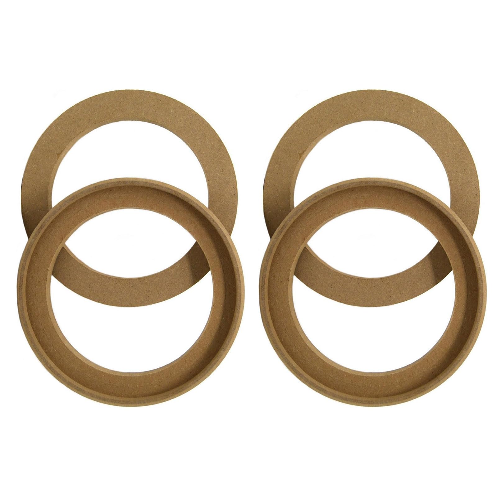 4PCS Wood Speaker Spacer Rings Car Audio Speaker Frame Bracket Mount Subwoofer Enclosures