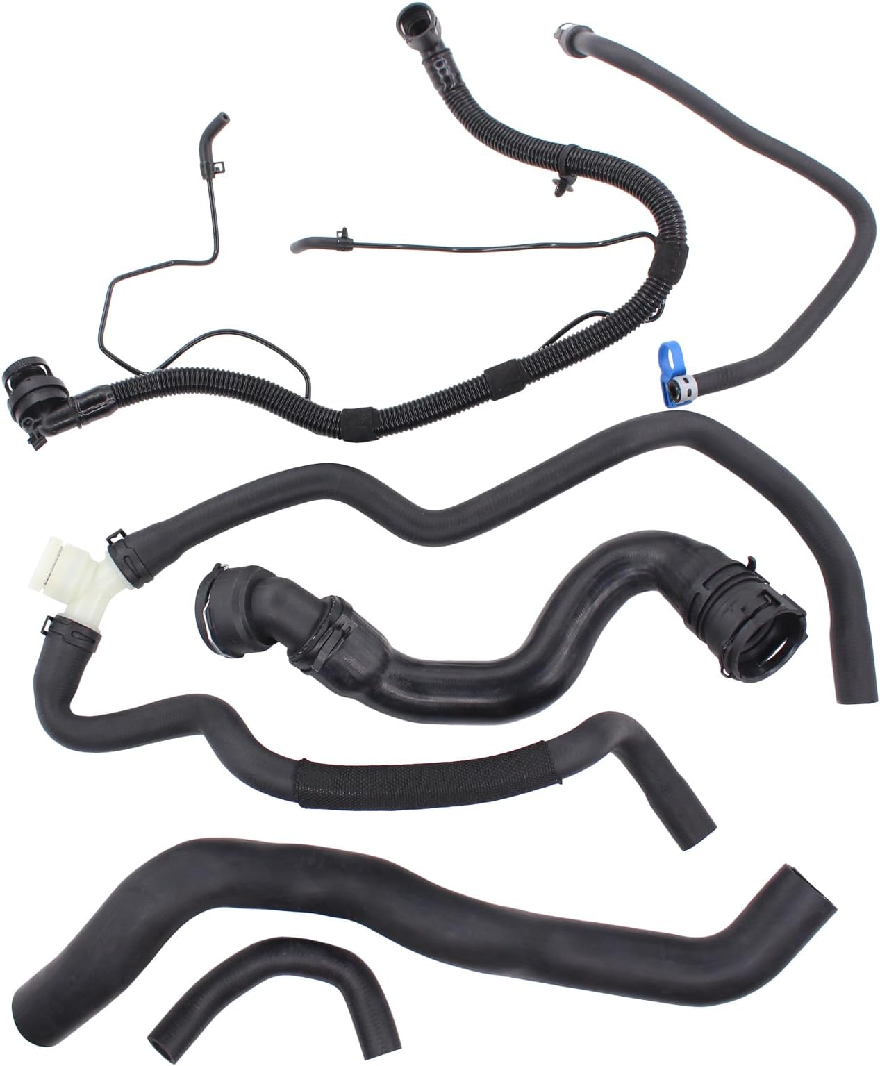 MOTOKU (6 PCS) Engine Radiator Coolant Hose Heater Hose PCV