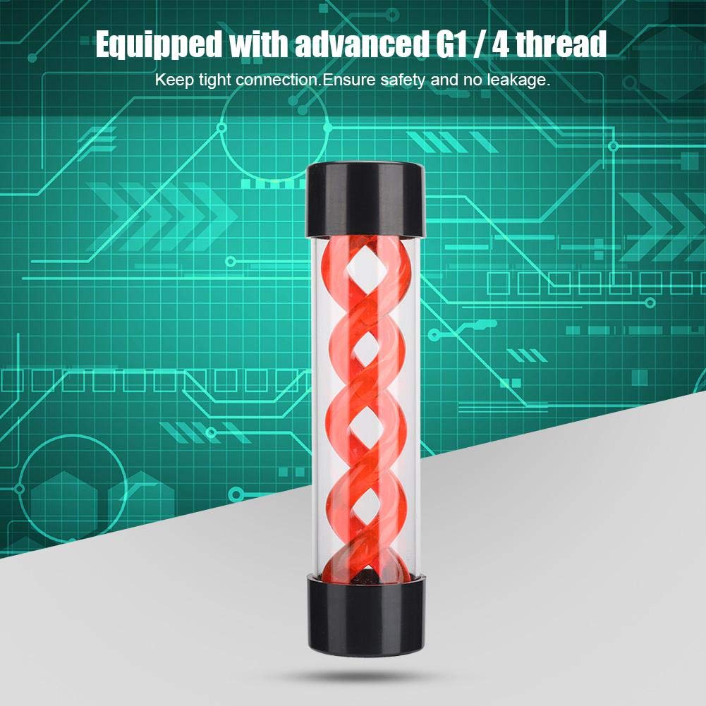 Gеt Dіѕсоunt оƒƒеr Yoidesu Water Cooling Tank Reservoir G1/4 Threaded T Virus Cylindrical Cooler Tank for Computer Water Cooling System, 200mm,Red/Green/Blue (Red)