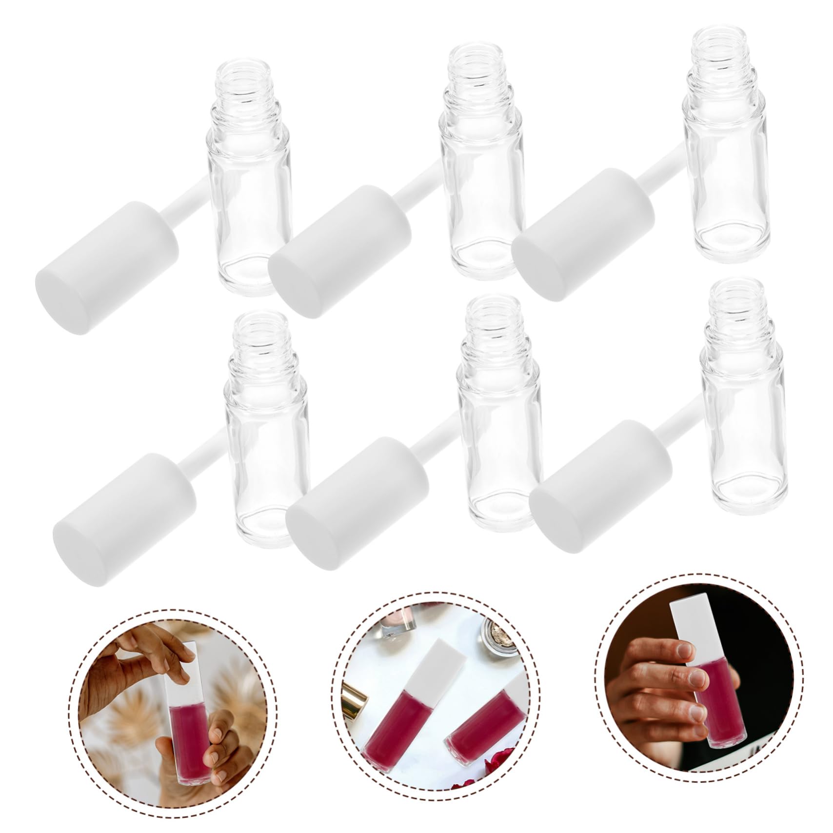 Tubo per Lucidalabbra Vuoto da 10ml in Petg, 15 Pezzi