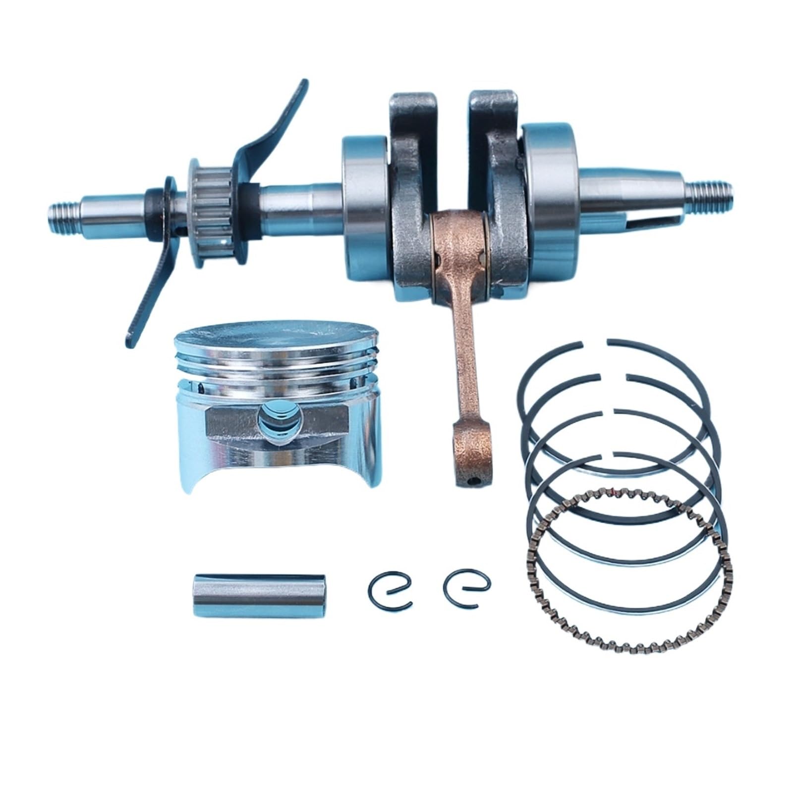 Kit de Pasador de Anillo de pistón de cigüeñal (39 mm), for desbrozadora de Motor GX35 13310-Z3F-000 13101-Z0Z-000 Kit de pistón