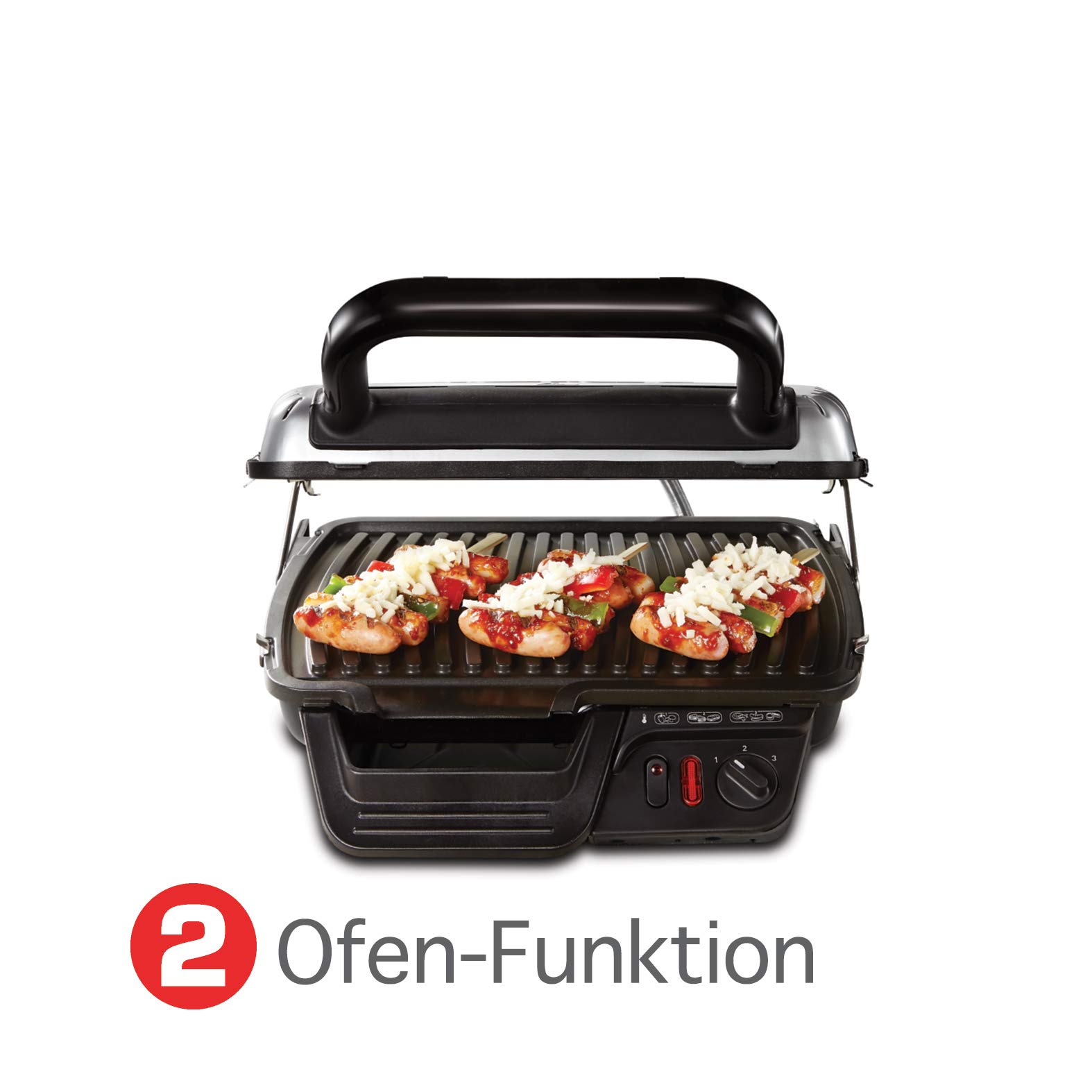 Tefal Comfort Parrilla de Contacto, 2000 W, 1 Liter, 51 Decibeles, Acero Inoxidable, Plateado