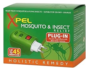 XPELMosquito Insect Relief Plug-in, Insect Killer for Home & Travel Lasts up to 45 Nights per Refill, Mosquito Repellent Plug in, Jungle Formula Insect Repellent, Mosquito Plug ins for Abroad