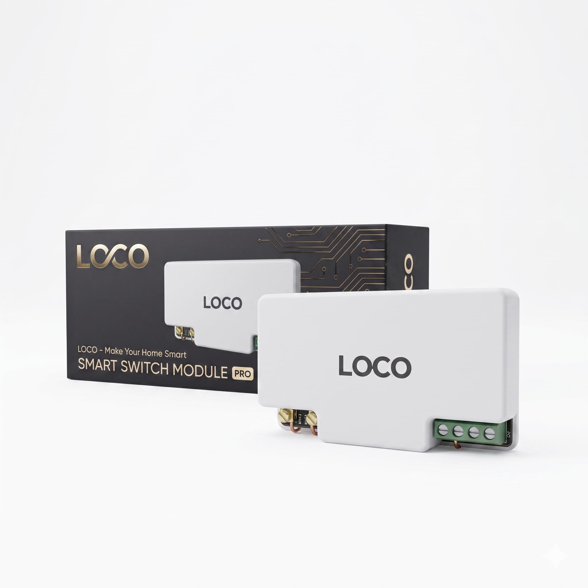 LOCO Smart Switch 4-Node, Wi-Fi 2.5GHz, Voice Control, App Automation, Compatible with Google Assistant-picture-10