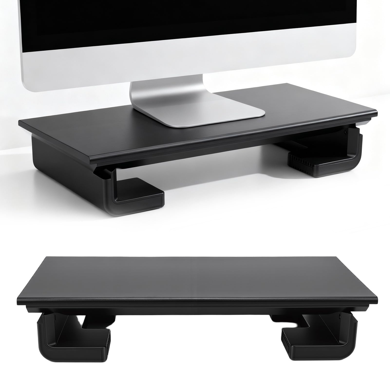 Cuifati Stojak na Komputer, Ergonomiczna, Regulowana Podstawka Pod Monitor z Portem USB 2.0 i Nóżkami Antypoślizgowymi, do Laptopów, Telewizorów, Drukarek i Wyświetlaczy