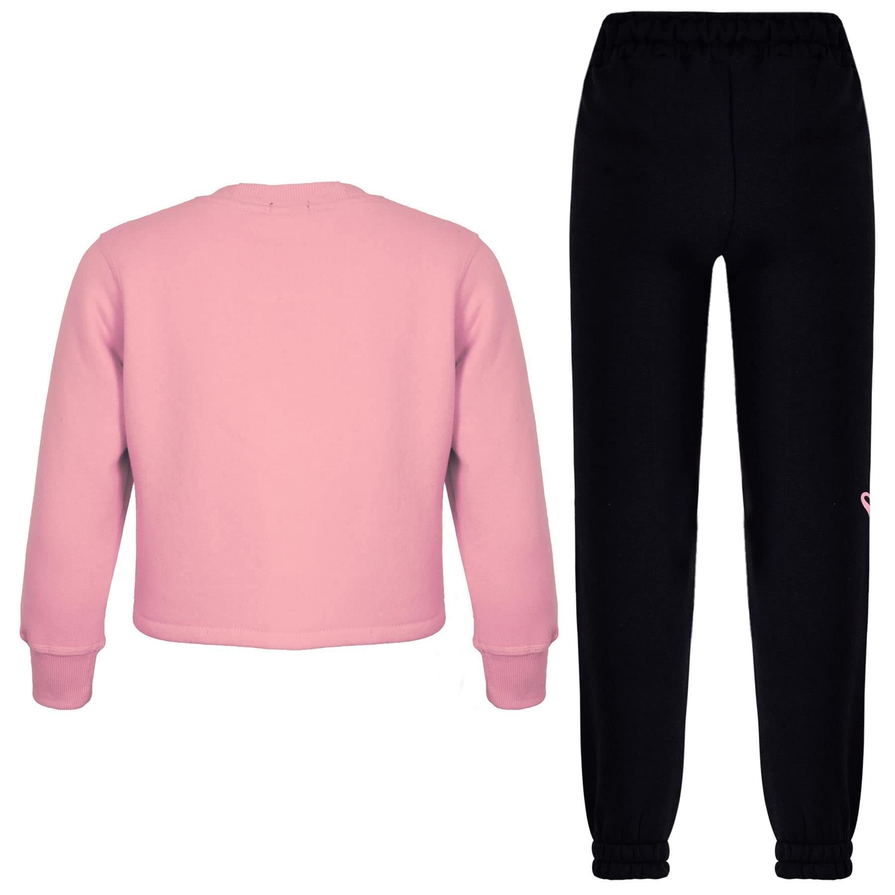 A2Z 4 Kids Ragazzo Sudore Abito Tracksuit Crop Top Felpa Sudore Pantaloni 2 Pezzo Lounge Abito Impostato per Bambini Top Bottom Loungewear Regali per Bambini Unisex Età 2-13 Anni
