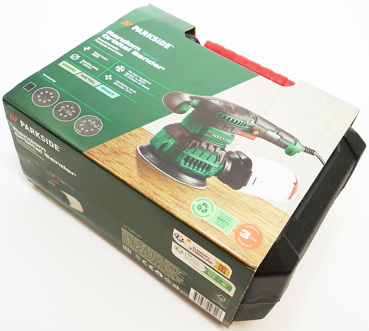 Parkside® Levigatrice Orbitale PEXS 480 A1, 480 W, Smerigliatrice