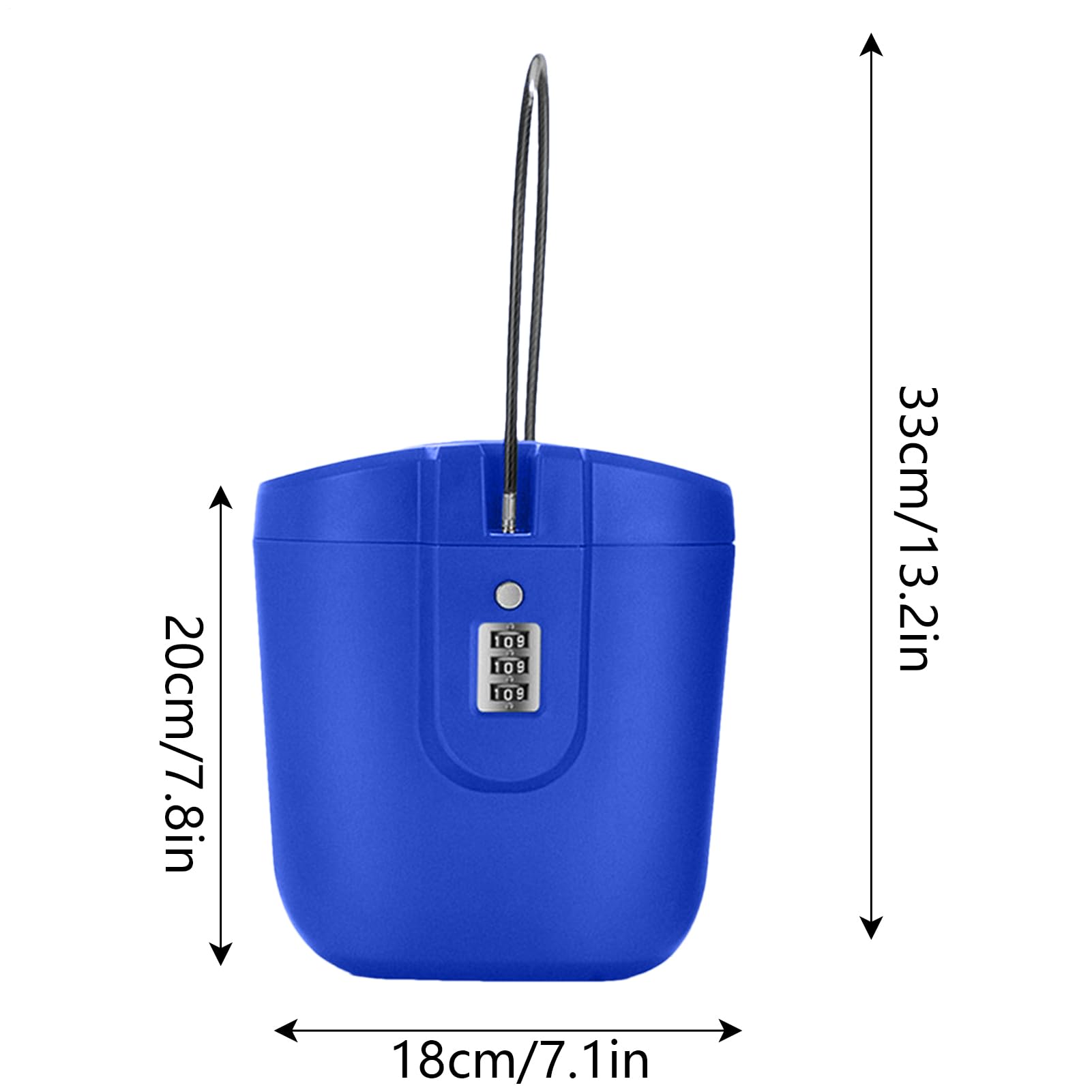 Serratura A Combinazione Portatile - Cassaforte Antifurto Da 2 Litri Per Spiaggia, Auto, Campeggio - Foto 2