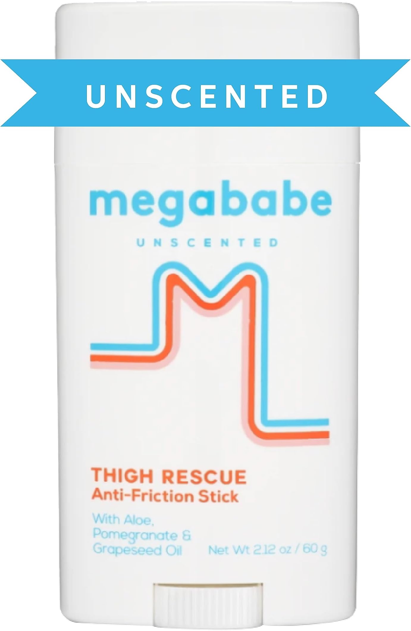 Thigh Rescue Anti-Chafe Stick | Prevents Skin Chafe & Irritation | Thighs, arms, bra-lines & more | 2.12oz - Unscented Summer Vacation Essentials