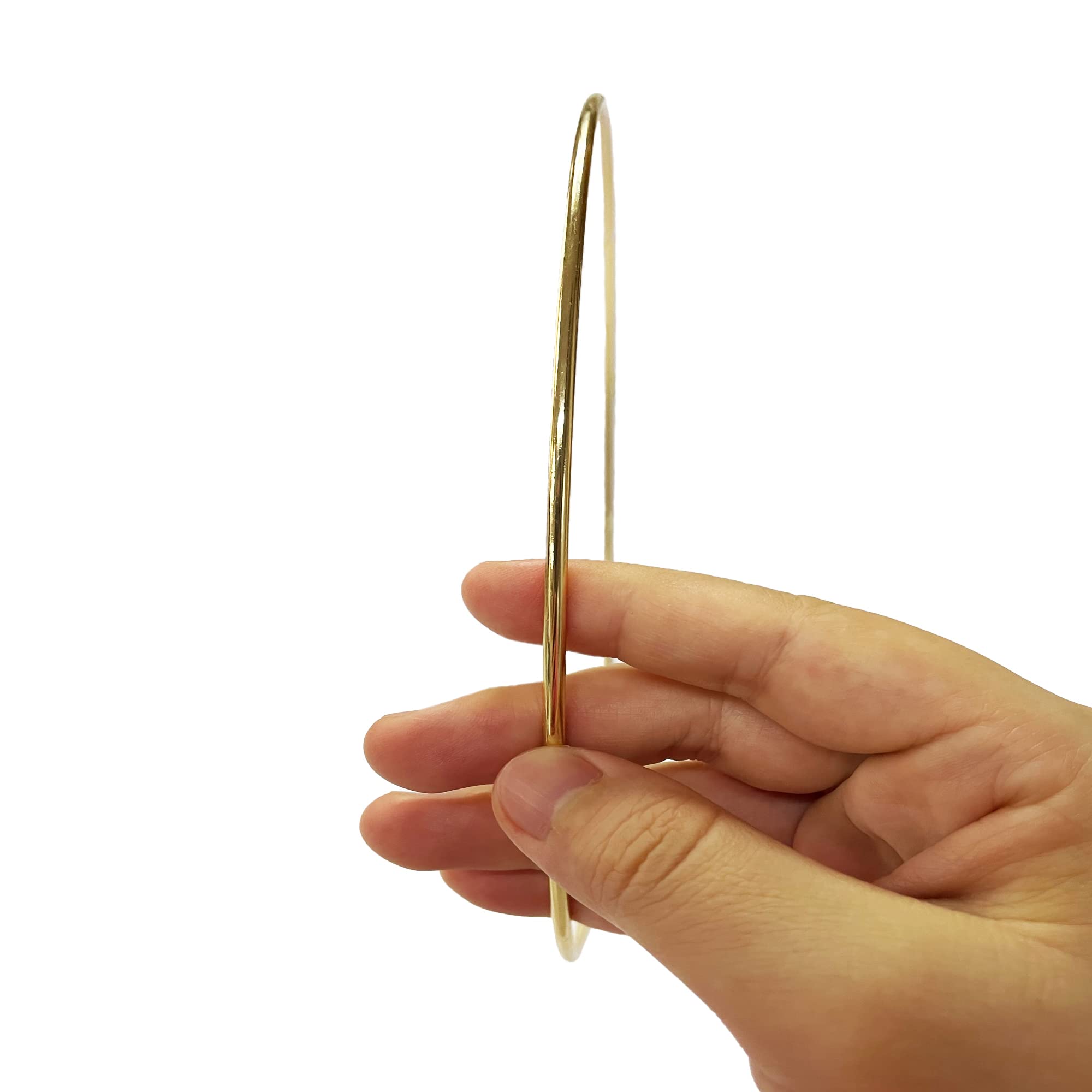 TSJ 8 PCS 10 Inch Gold Metal Hoop Rings for DIY Dream Catcher Rings Floral Wreath Crafts Macrame Hoops for Wedding Decor Baby Shower