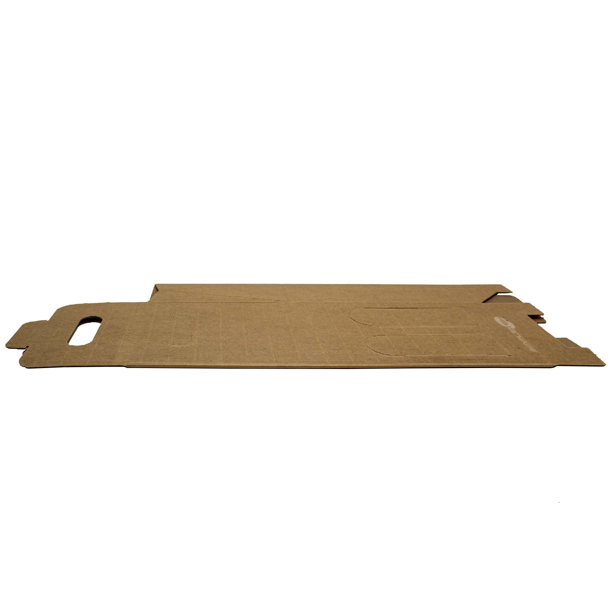 SIMPLETEK - 20X Boîte En Carton Boîte Cadeau Vente Havane Pour 2 Bouteilles Vin Huile Avec Fenêtre pour Noël Occasions (20 pièces)