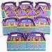 Kicko Party Treat Boxes - 12 Pack - 6.25 Inch Balloons with Confetti Favor Cartons - Colorful Gift Containers - Assemble it Yourself
