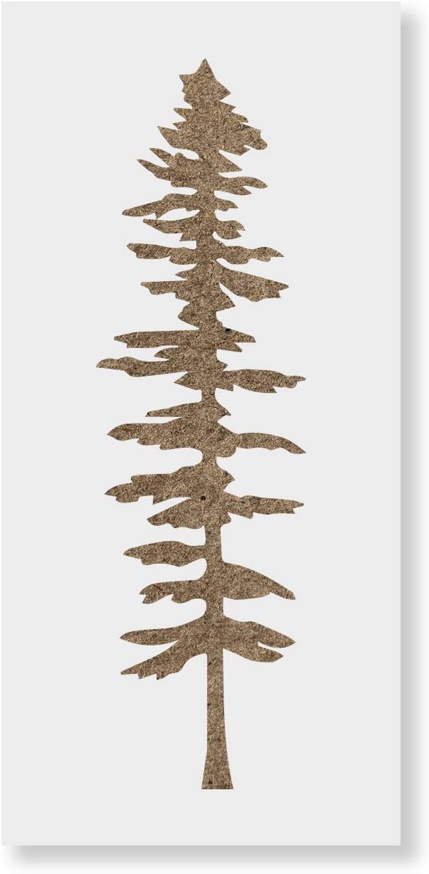 Tall Fir Tree Stencil - Nature & Winter Designs, Craft Stencil