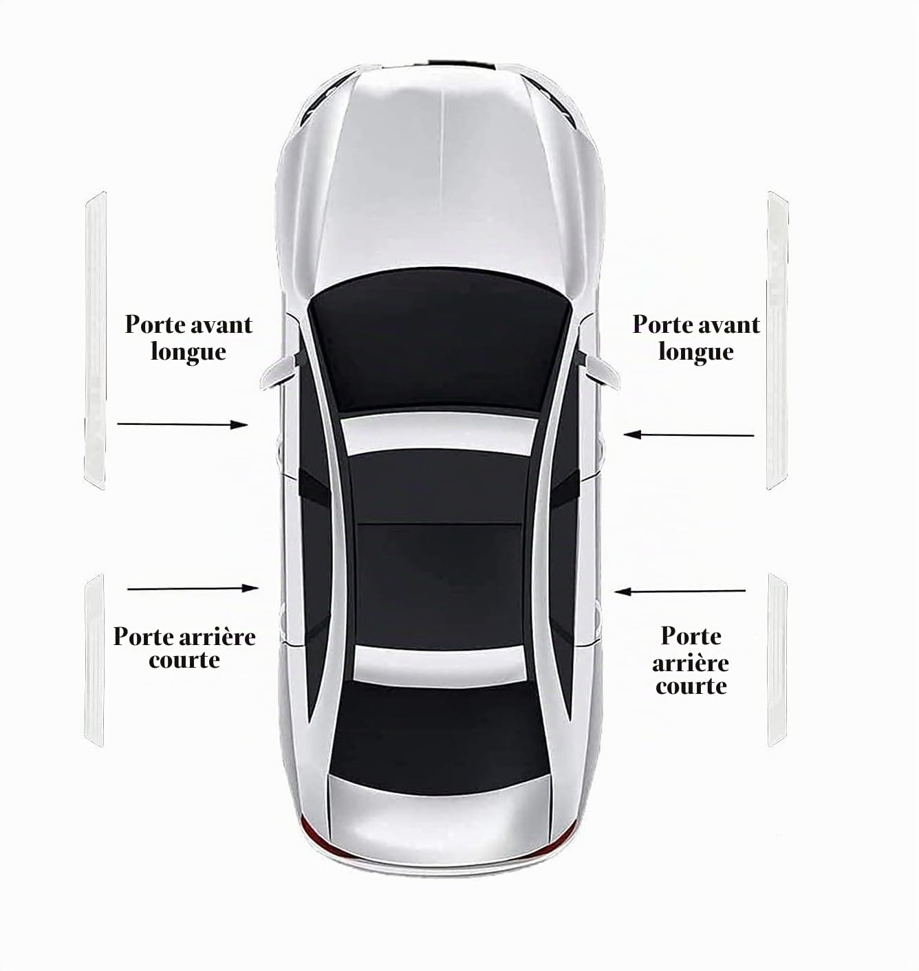 Protection Seuil de Porte Voiture pour Dacia Duster 2010-2021 2022 2023 2024 2025, Bande Décorative Anti-Usure de Seuil Matériau en Acier Inoxydable, 4Pcs