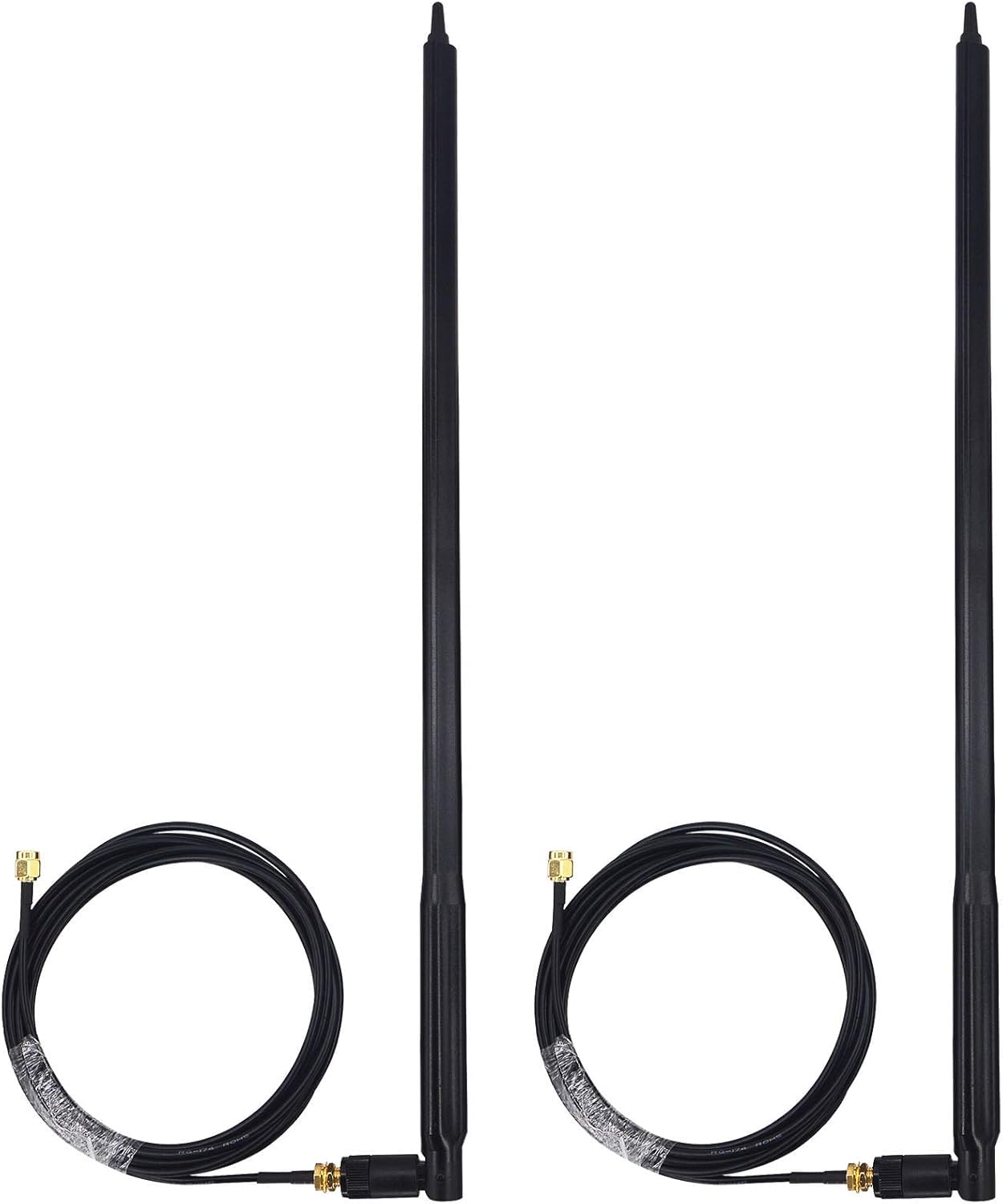 12dbi WiFi Router Omni-Directional Antenna & 10ft RP-SMA Male to Female Extension Cable for Wireless Network Router, PCI/PCIe Card, USB Adapter, IP Camera 1 PCS (3MTR Cable)-image-35