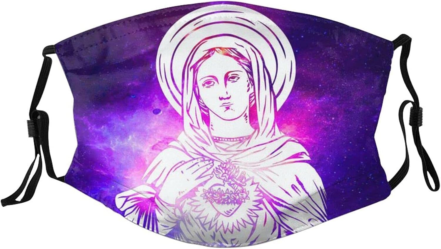 Holly Mary Blessed Virgin Mary Mother of God Adult Filters Face Mask
