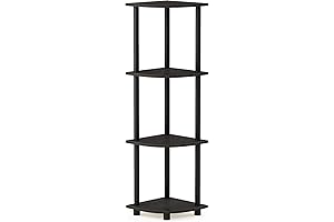 Furinno 4 Tier Corner Shelf: A Vertical Storage Solution