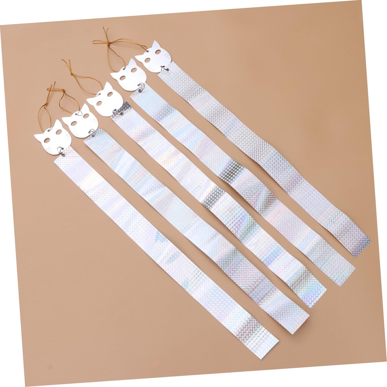 TOYANDONA 2 Set Nastro di Respingere Gli Uccelli Nastro Spaventoso Nastro A Nastro Deterrente Nastro per Uccelli Nastro Repellente per Uccelli Riflessivo Nastro per Aquiloni 5 Pezzi*2
