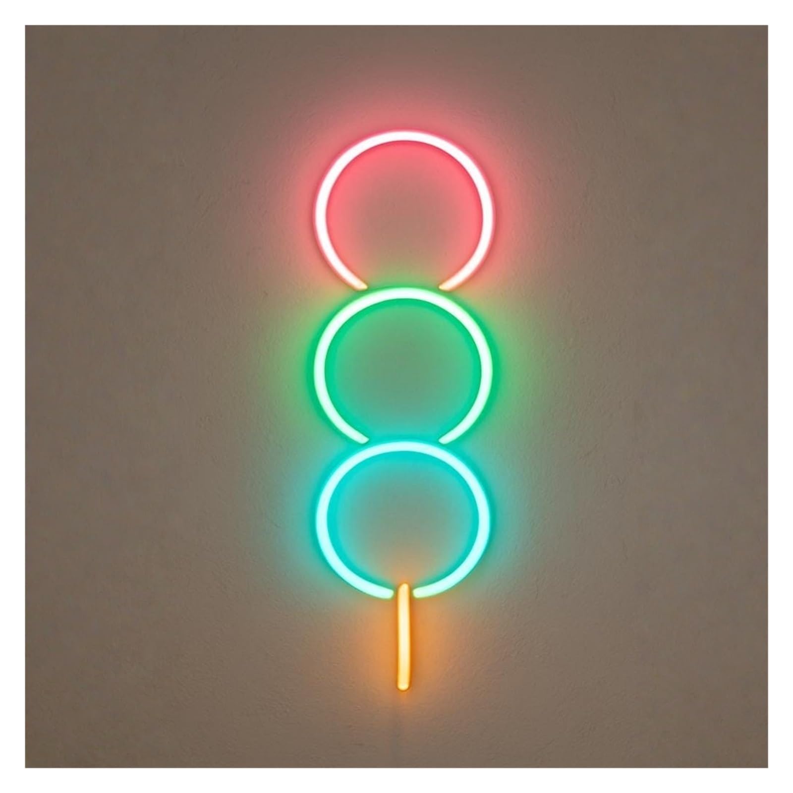 RONGCH Hanging Art Signs Dango Neon Sign LED Light for Restaurant Japanese Dessert Cafe Dim Sum Shop Business Open Decor Dimmable USB Powered Lamp 38cm
