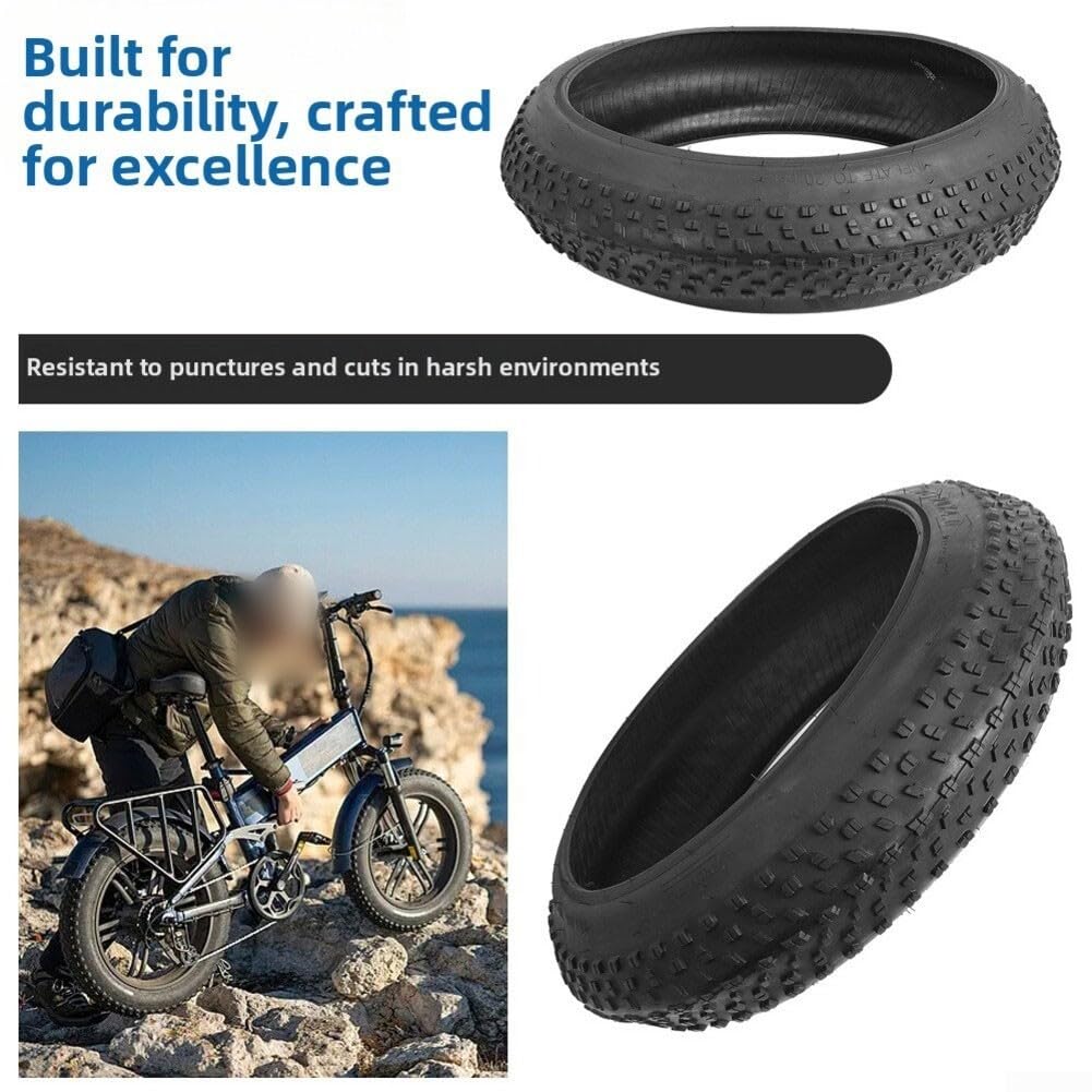 Neumático Ancho 20x4.0 para Bicicleta eléctrica, Bicicleta de montaña y Triciclo Plegable, neumático Antideslizante con Resistencia a pinchazos para Nieve, Playa y Ciclismo todoter