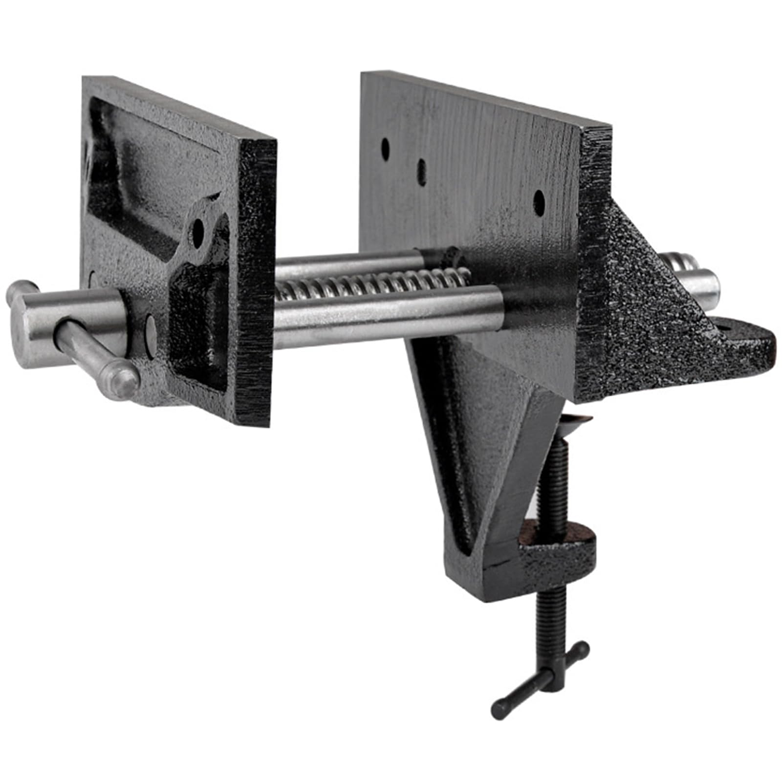 Elnwnnkc Original Model Quick-Clamping Cast Iron Table Vise, Non Slip Bench Fixture Tool For Workshop And Household Woodcrafting Woodworking Vise Table Clamp
