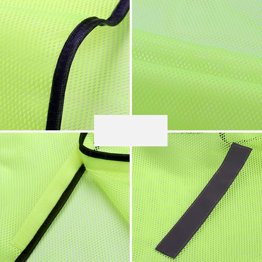 Chaleco de seguridad, chaleco de seguridad reflectante de alta visibilidad, chaleco de seguridad, chaleco de seguridad portátil, chaleco reflectante de alta visibilidad de 360 ​​°, bolsillos reflectan