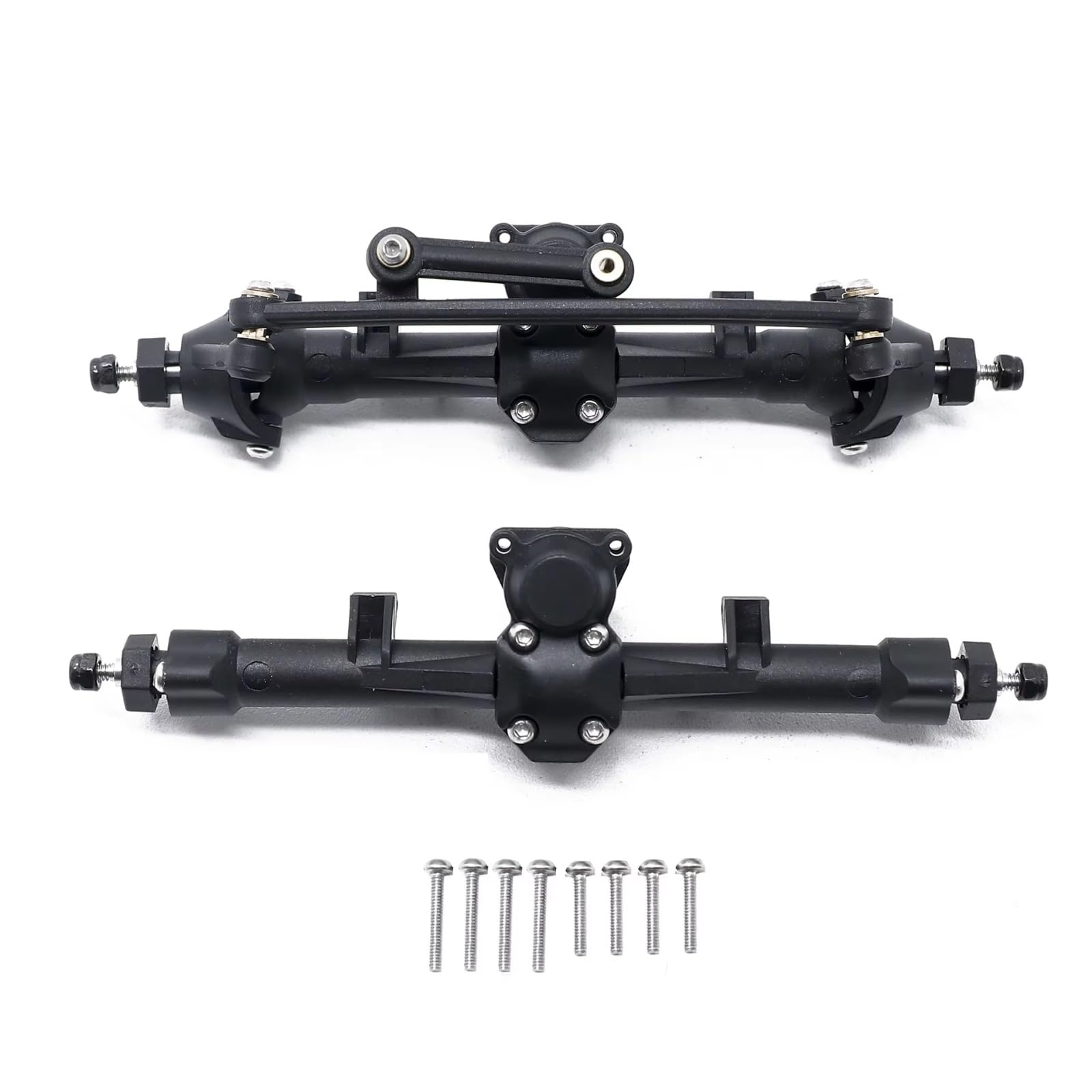 Compatible con Axial para SCX24 1/24 Control Remoto Crawler Cars Actualizaciones Piezas Accesorios De Reemplazo Juego Eje Delantero Trasero Piezas