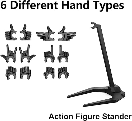 Miniatura 3 de (Asamblea completada) Figura de acción T13 Titan 13 impresa en 3D de 5.54 pulgadas con 9 tipos de armas y 5 tipos de manos, (dorado)