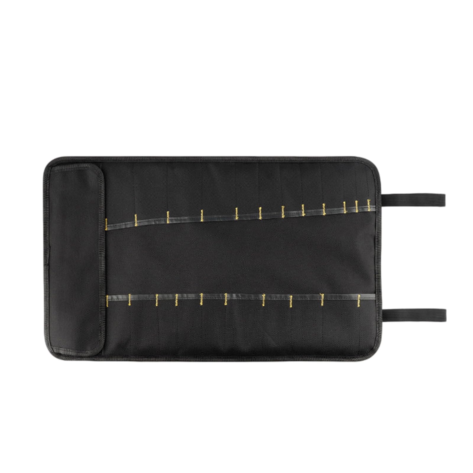 Cazstyk Black Portable Tool Storage Bag Features Multi Compartment Design Top Handle Side Strap For Carrying Sturdy Space Savers