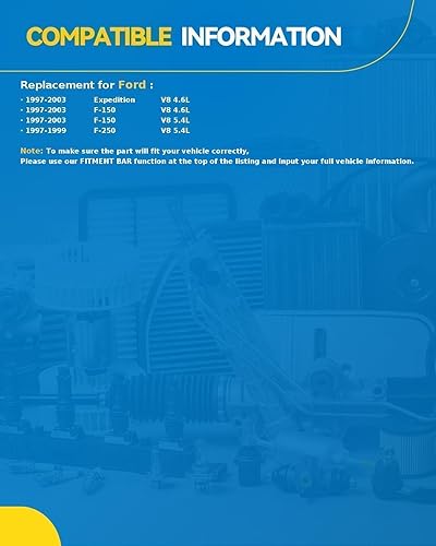 Miniatura 2 de PHILTOP Kit de admisión de aire frío para Ford F150 1997-2003, Expedition 1997-2003, Navigator 1998-1999, F250 1997-1999 (azul) Azul,Rojo -,Rojo y