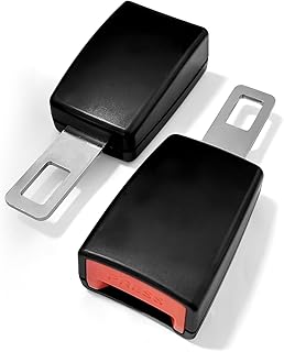 2 unidades universais para carro, suporte de fivela de cinto de segurança de 5 polegadas, fácil de instalar, compatível com a maioria dos modelos de carro