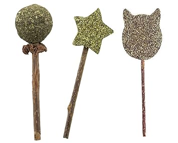 PET WORLD 3pcs Cat Wand with Catnip Cat Teaser Toys Chewing Toy Molar Toy Cat Chasing Toy Teeth Cleaning Dental Toy Cat Treats Interactive Cat Toys for Cat Kitten Puppy