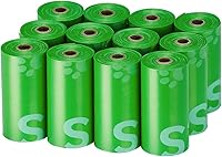 Typlastics Dog Poop Bags: 180 Leakproof Unscented Lime Green Rolls, 70% Recycled, Tear-Resistant for Walks & Travel