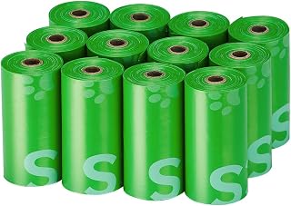 Typlastics Dog Poop Bags: 180 Leakproof Unscented Lime Green Rolls, 70% Recycled, Tear-Resistant for Walks & Travel