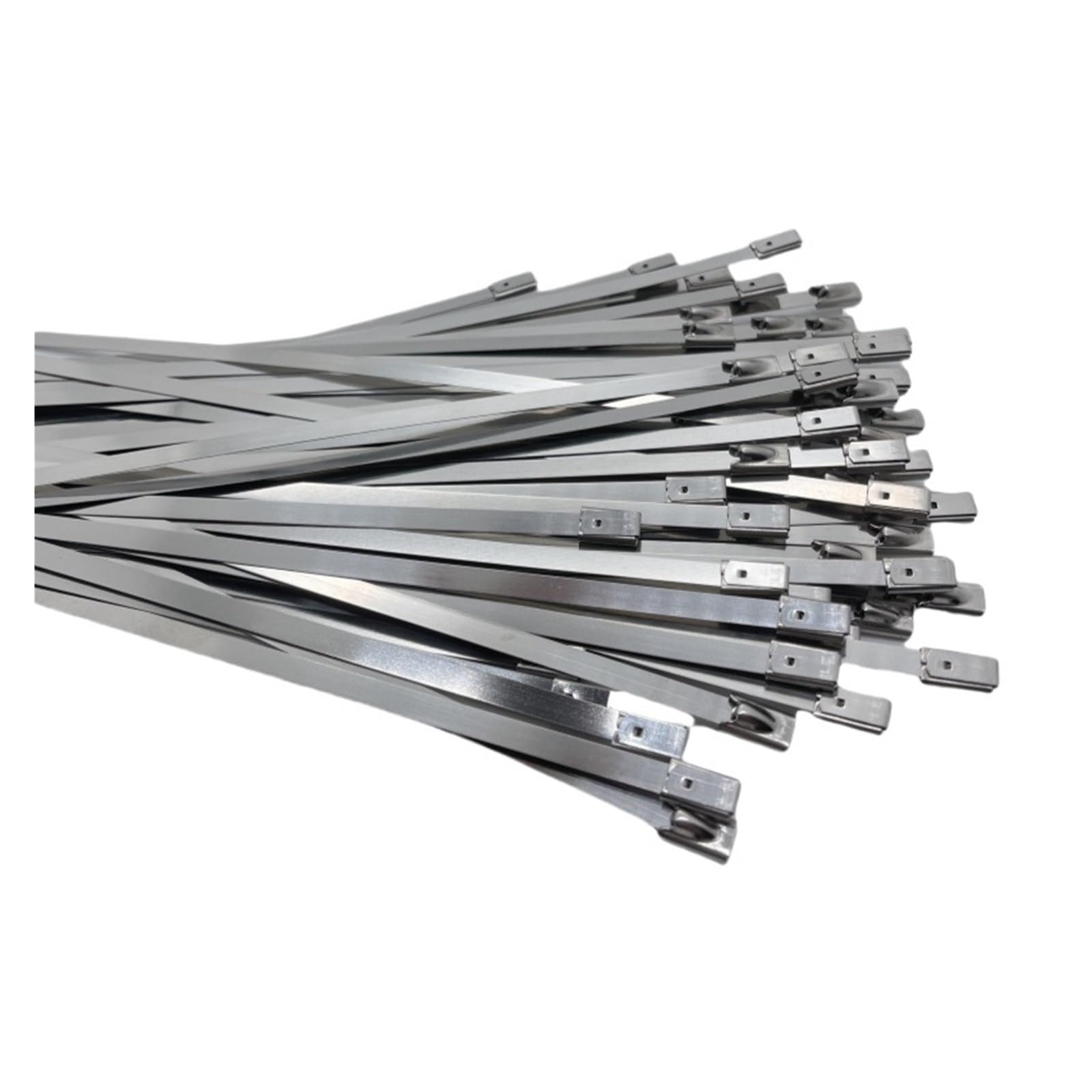 Kołnierze ze stali nierdzewnej 10 20 50 100 sztuk 7,9 mm 0,31 cala samoblokująca kulka opaski kablowe do kabli ze stali nierdzewnej 304 (200 szt., 7,9 x 700 mm)