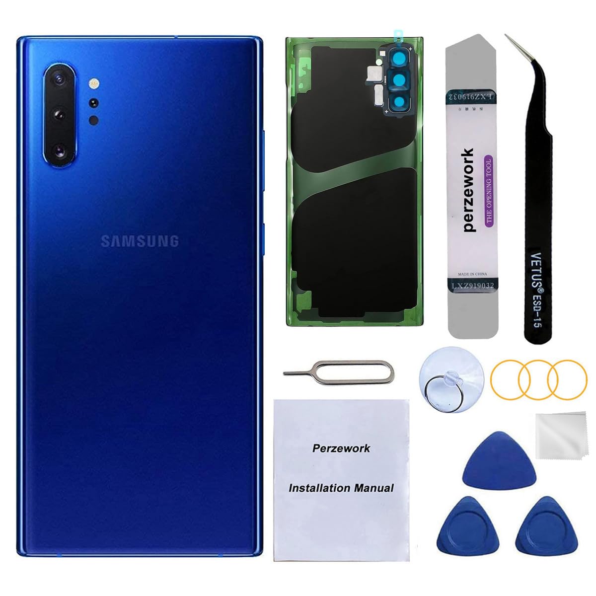 Amazon.com: Perzework OEM Rear Back Glass Replacement for Samsung