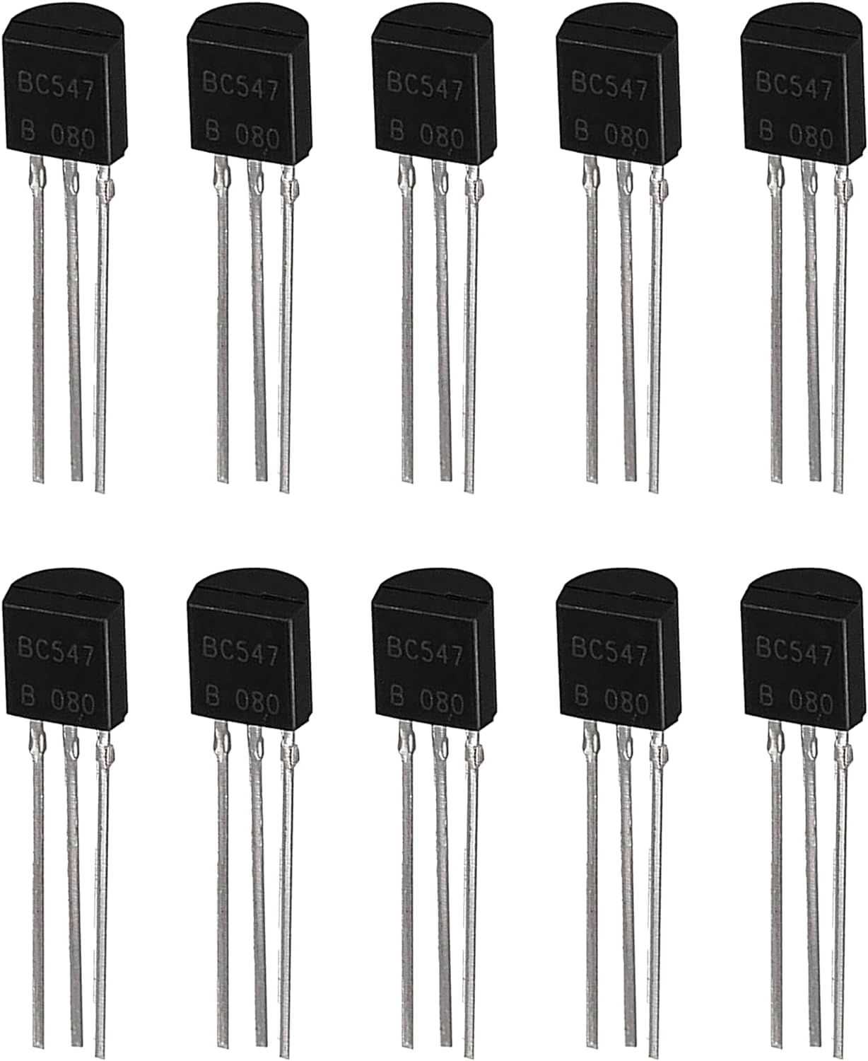 uxcell Cutefly BC547 - Transistor NPN BC547 45 V 100 mA nero