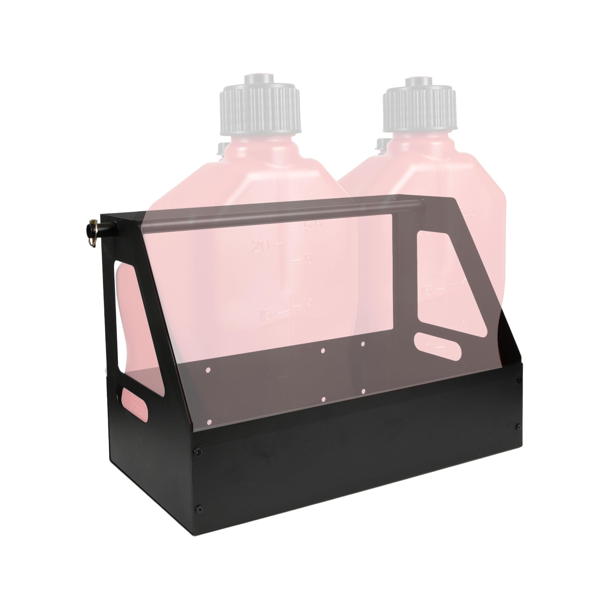 Iron Forge Tools Race Fuel Jug Gas Can Holder for Trailer, 5.5 Gallon