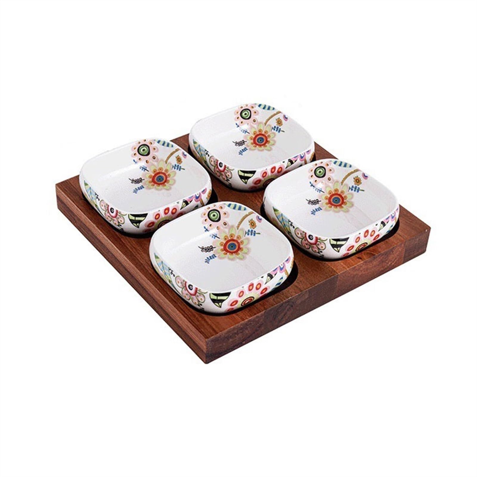 Ciotoline da Snack Ciotola for snack Piatto creativo for la casa in ceramica compartimentato Set di piatti for snack Piatto dim sum Piatto piccolo sottosmalto Piatti Snack Ceramica