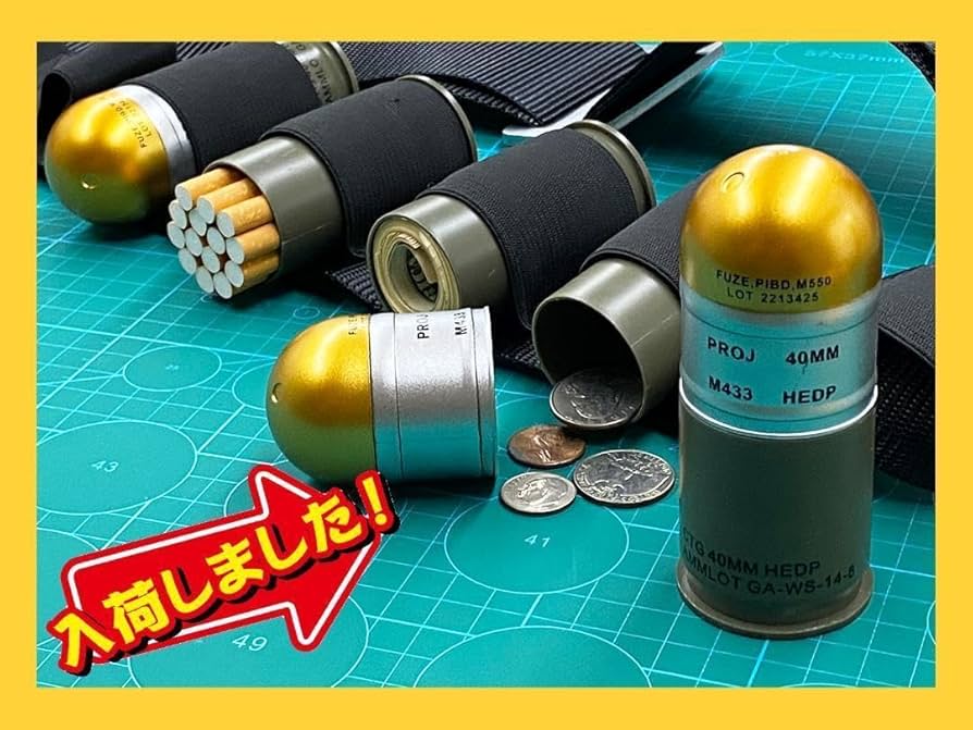 CTG 40 MM HEDP M-433 ゴールド 6個セット CTG 40 MM HEDP M-433 ゴールド 6個セット